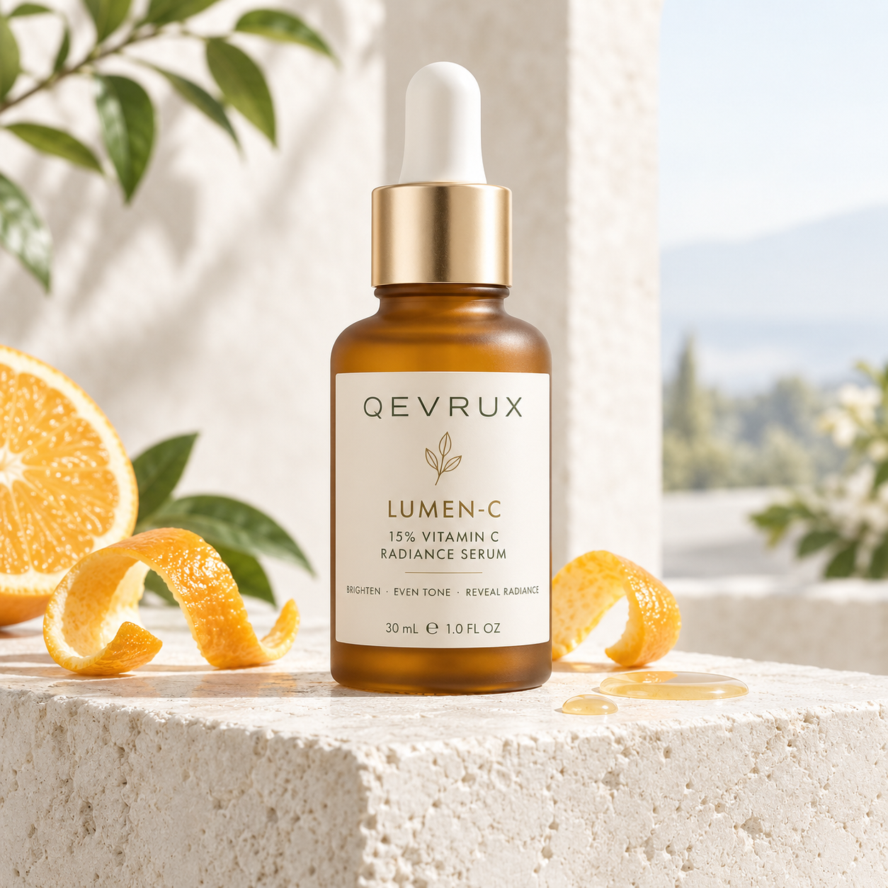 QEVRUX® LUMEN-C 15% Vitamin C Radiance Serum