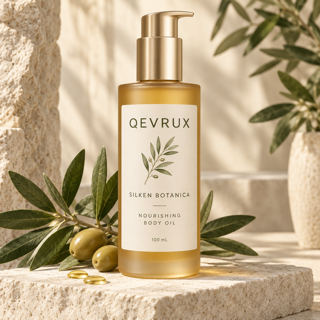 QEVRUX® SILKEN BOTANICA Nourishing Body Oil